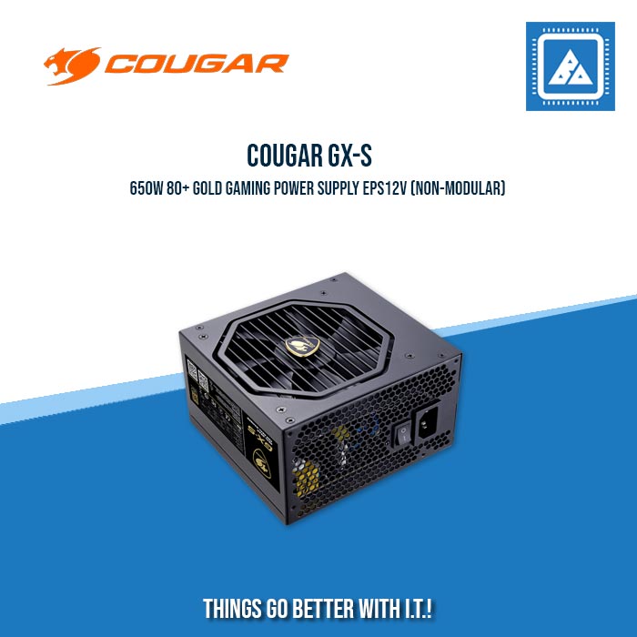 COUGAR PSU GX-S 80 PLUS GOLD / 650W | 750W / FIXED OUTPUT CABLE COUGAR PSU GX-S 80 PLUS GOLD / 650W | 750W / FIXED OUTPUT CABLE